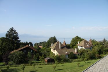 ATTIQUE VUE LAC DE STANDING A LUTRY