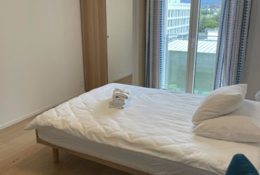 Rare à la location : 5.5 pièces moderne et calme, avec balcon, à Meyrin, proche de l'hôpital de la Tour